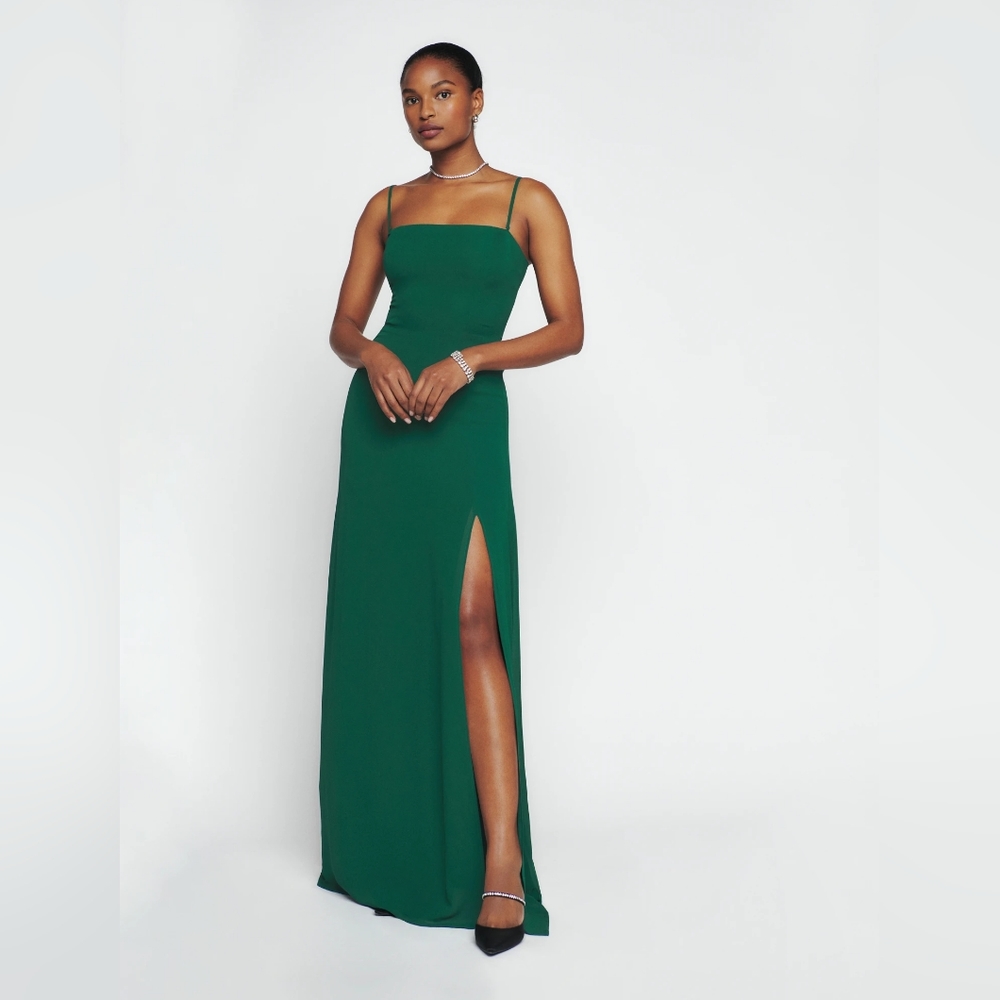 Reformation | Ingrid Dress | Emerald Green